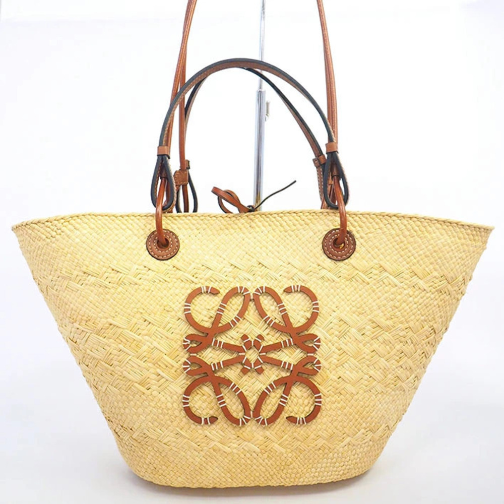 Loewe Paula Ibiza Anagram Basket Bag palm calf leather